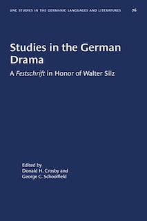 Couverture_Studies In The German Drama