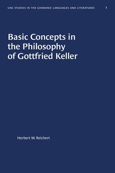 Front cover_Basic Concepts In The Philosophy Of Gottfried Keller