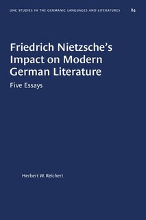 Couverture_Friedrich Nietzsche's Impact On Modern German Literature