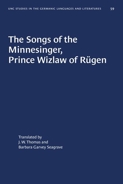 Front cover_The Songs of the Minnesinger, Prince Wizlaw of R�gen