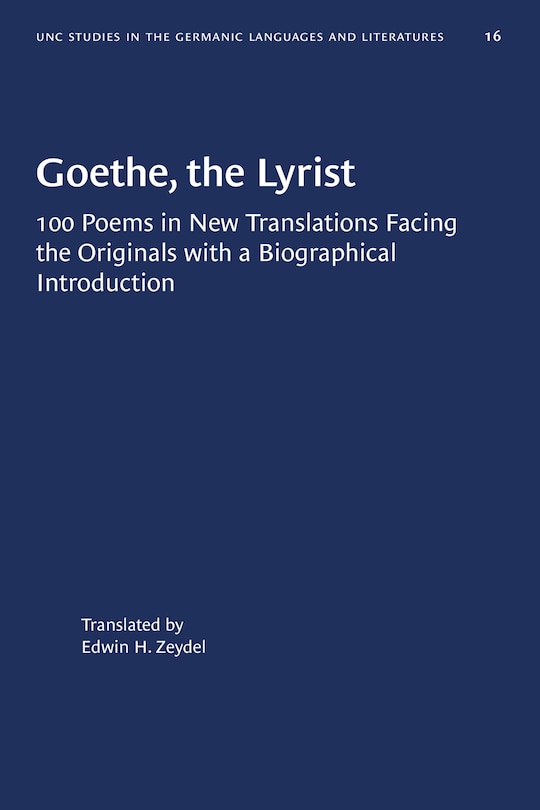 Couverture_Goethe, The Lyrist