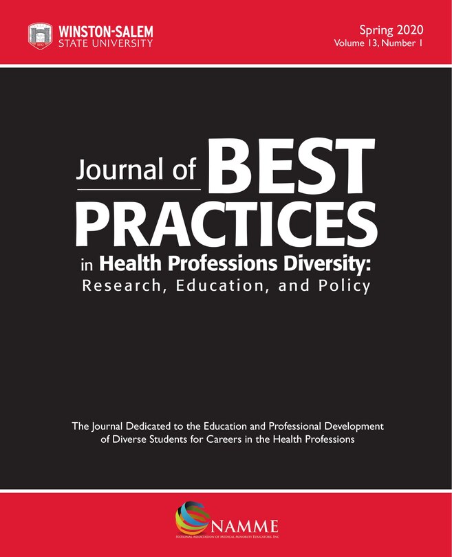 Couverture_Journal Of Best Practices In Health Professions Diversity, Spring 2020