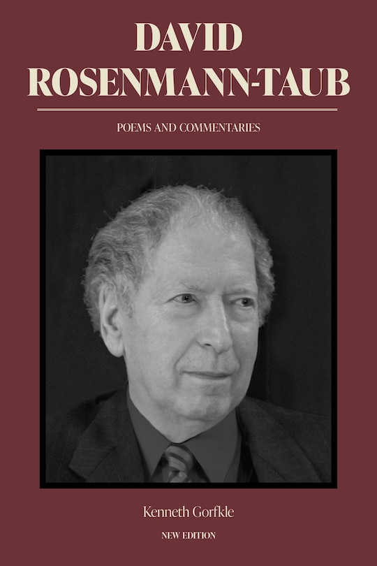 Couverture_David Rosenmann-Taub: Poems and Commentaries
