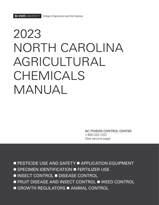 Front cover_2023 North Carolina Agricultural Chemicals Manual