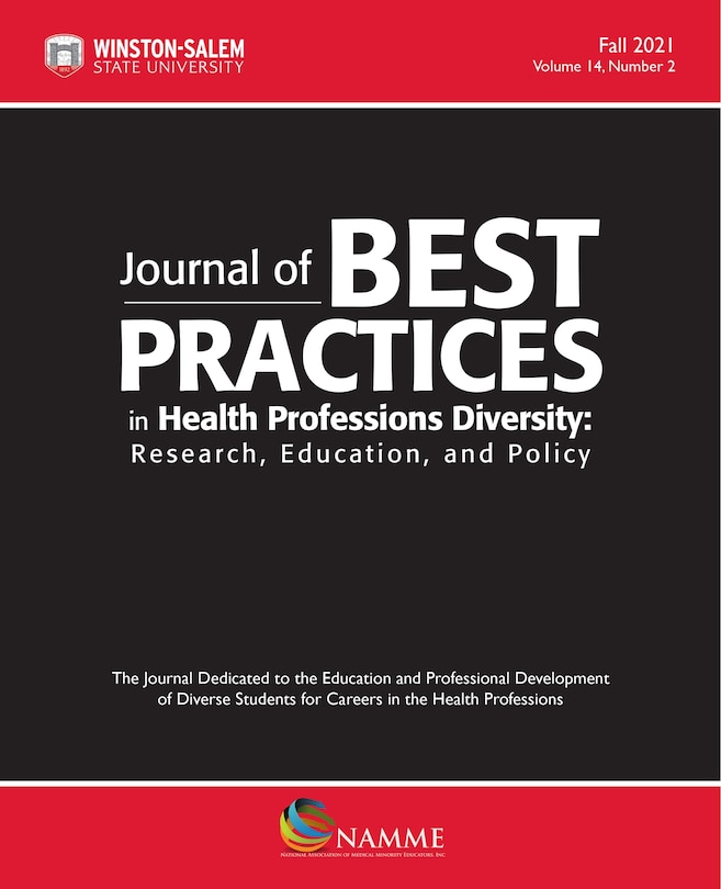 Couverture_Journal of Best Practices in Health Professions Diversity, Fall 2021