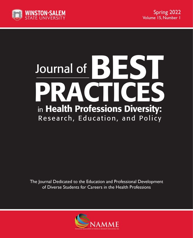 Front cover_Journal of Best Practices in Health Professions Diversity, Spring 2022