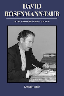 Couverture_David Rosenmann-Taub: Poems and Commentaries