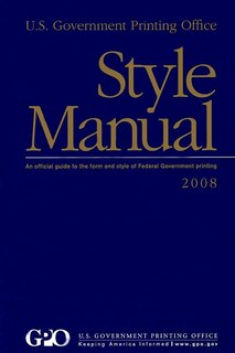 Front cover_U.S. Government Printing Office Style Manual