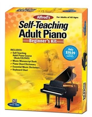 Alfred's Self-teaching Adult Piano Beginner's Kit: For Adults Of All Ages, Boxed Set (starter Pack)