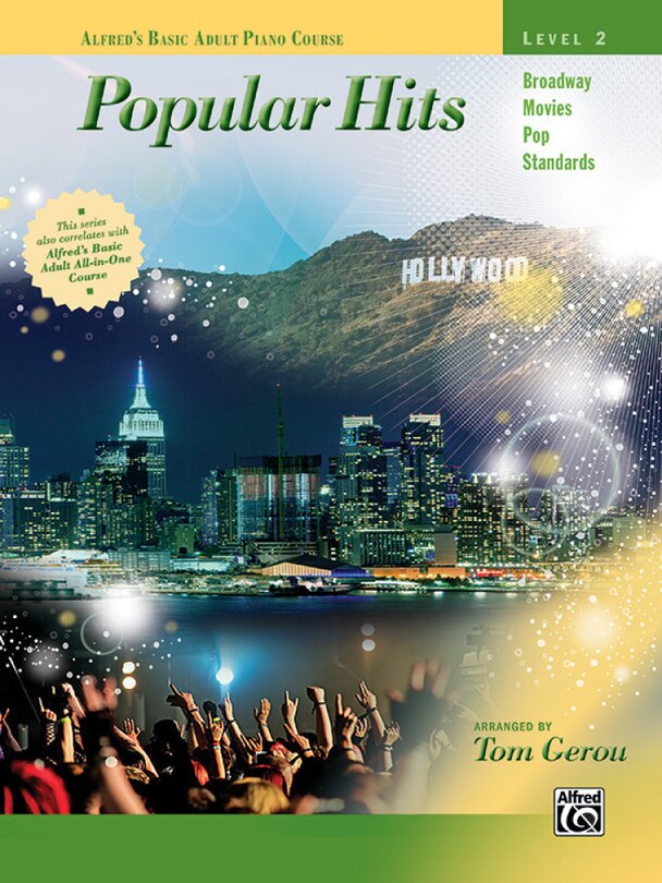 Front cover_Alfred's Basic Adult Piano Course-popular Hits, Level 2, Bk 2