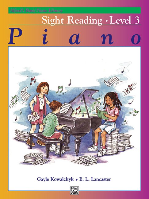 Front cover_Alfred's Basic Piano Library Sight Reading, Bk 3