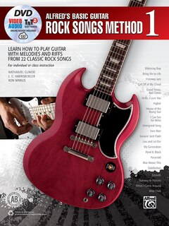 Front cover_Alfred's Basic Guitar Rock Songs Method, Bk 1