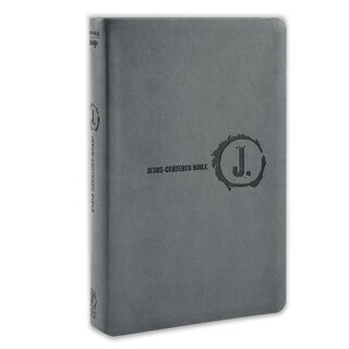 NLT Jesus Centered Bible LB Charcoal