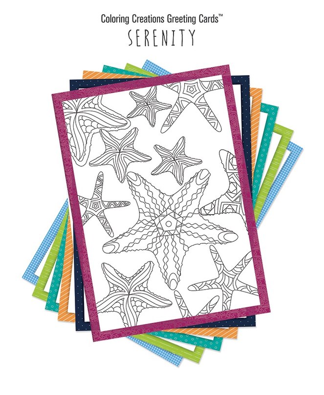 Couverture_Coloring Creations Greeting Cards: Serenity (pack Of 12)