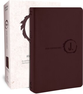 Front cover_Jesus-Centered Bible NLT, Dark Brown