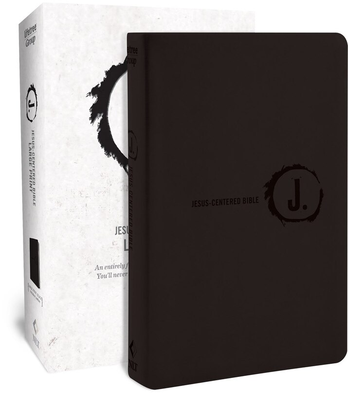Front cover_Jesus-Centered Bible Large Print NLT, Black