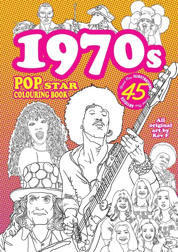 Couverture_1970s Pop Star Colouring Book