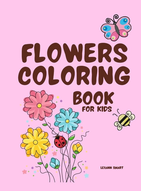 Front cover_Flowers Coloring Book For Kids