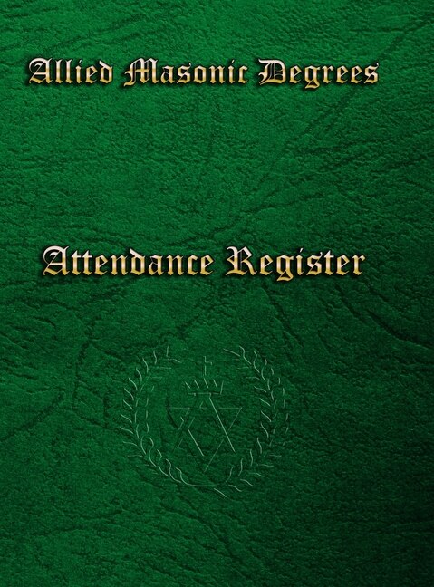 Couverture_Allied Masonic Attendance Register