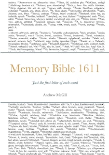 Memory Bible 1611: Just the first letter of each word