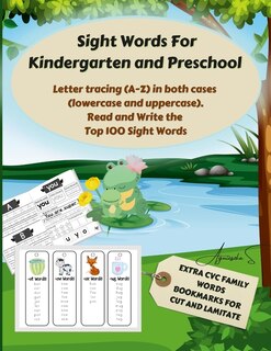 Front cover_Top 100 Sight Words For kindergarten and Preschool