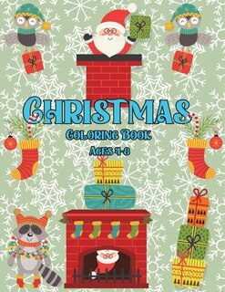 Front cover_Christmas Coloring Book for Kids 4-8 ages