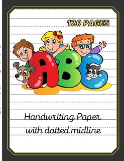 Front cover_Handwriting paper with dotted midline-8.5x11 120 pages