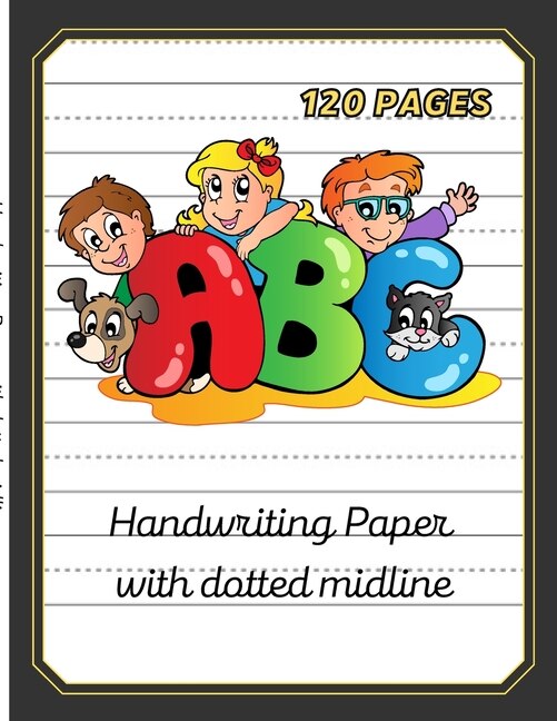 Front cover_Handwriting paper with dotted midline-8.5x11 120 pages