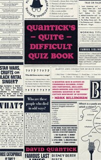 Front cover_Quantick's Quite Difficult Quiz Book
