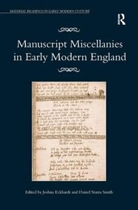 Front cover_Manuscript Miscellanies In Early Modern England