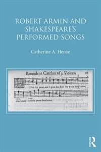 Front cover_Robert Armin And Shakespeare's Performed Songs