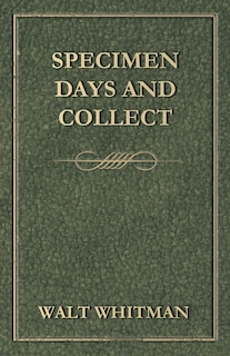 Front cover_Specimen Days and Collect
