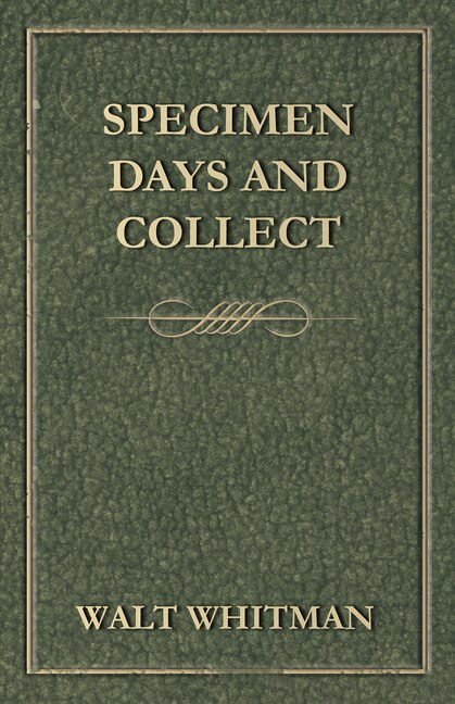 Front cover_Specimen Days and Collect