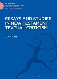 Couverture_Essays and Studies in New Testament Textual Criticism