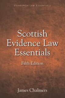 Front cover_Scottish Evidence Law Essentials