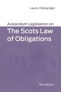 Front cover_Avizandum Legislation On The Scots Law Of Obligations
