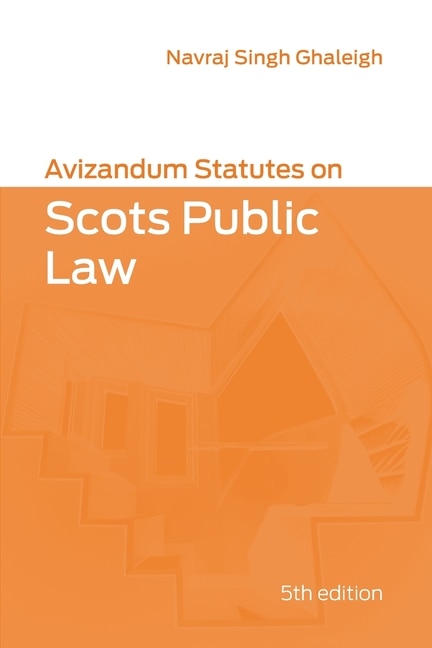 Couverture_Avizandum Statutes On Scots Public Law