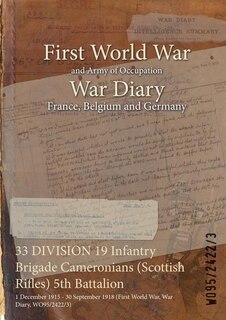 Front cover_33 DIVISION 19 Infantry Brigade Cameronians (Scottish Rifles) 5th Battalion