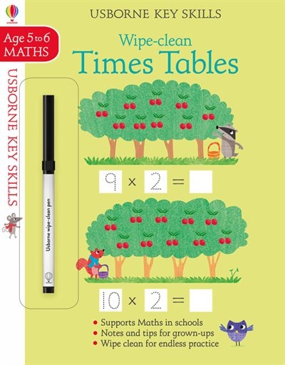 Front cover_Wipe Clean Times Tables 5 6