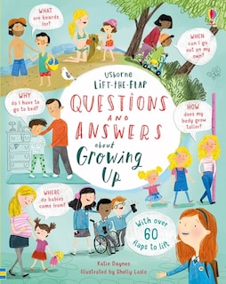 Front cover_Lift-the-flap Questions And Answers About Growing Up