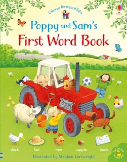 Front cover_Poppy & Sam's First Word Book Board Book