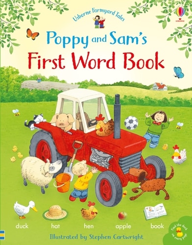 Front cover_Poppy & Sam's First Word Book Board Book