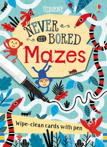 Front cover_Never Get Bored Wipe-clean Cards: Mazes