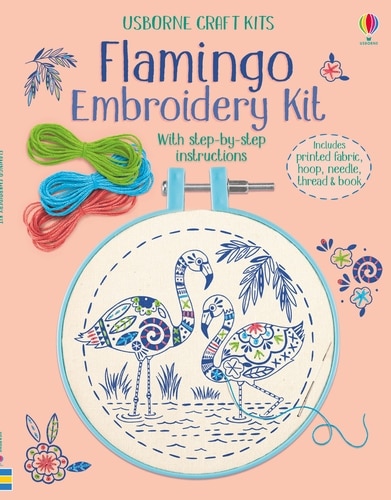 Front cover_Flamingo Embroidery Kit