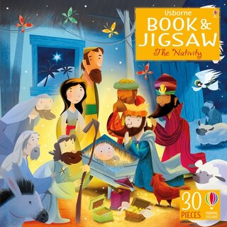 Front cover_Usborne Book & Jigsaw: The Nativity