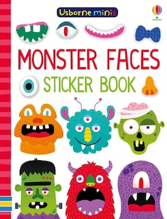 Front cover_Usborne Minis: Monster Faces Sticker Book