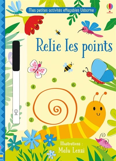 RELIE LES POINTS - MES PETITES ACTIVITES EFFACABLES USBORNE