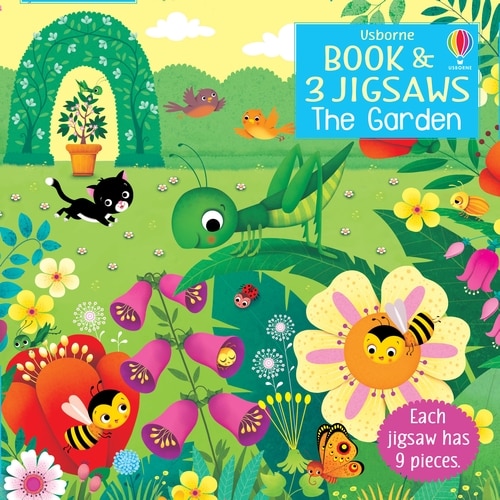 Front cover_Usborne Book & Jigsaws: The Garden