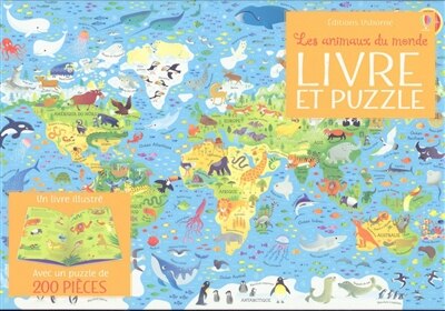 LES ANIMAUX DU MONDE LIVRE & PUZZLE