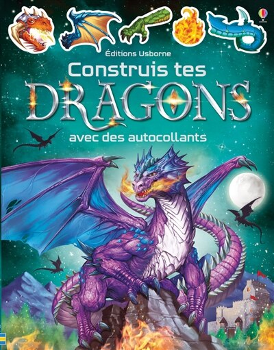 Couverture_Construis tes dragons avec des autocollants
